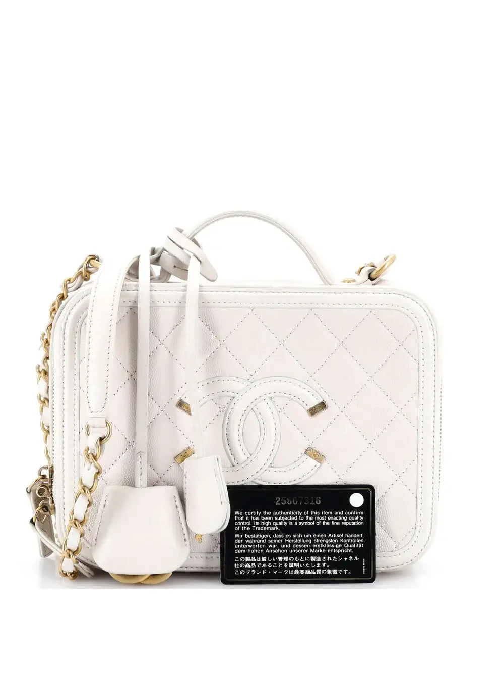 Chanel Filigree Vanity Case Quilted #258781C44B